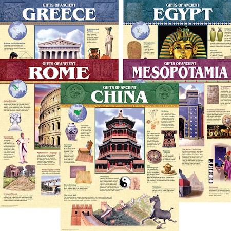 Creative Teaching Press Ancient Civilization 5-Chart Pack 5557